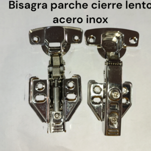 bisagra parche cierre lento acero inox